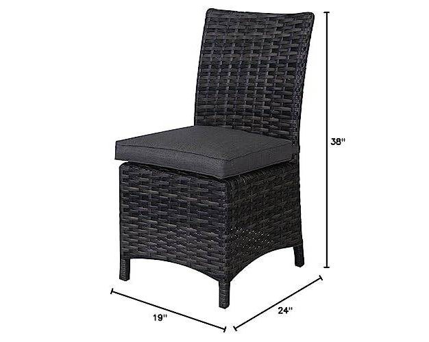 Bora Bora Patio 2pk Wicker Dining Chair Set Gray Teva Patio Furniture