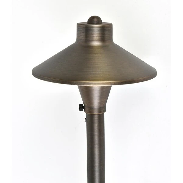 Juniper Path Light D7 H24 in Antique Cast Brass Finish