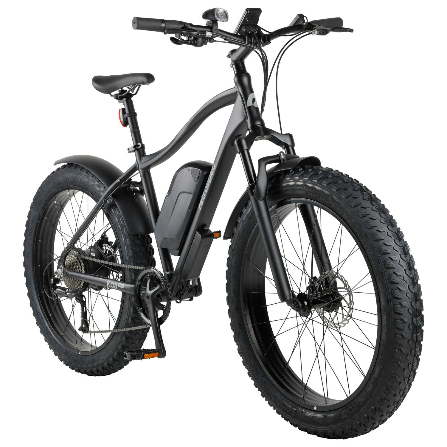 Retrospec KOA Rev Unisex 26 in. D Electric Bicycle Matte Black