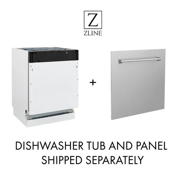 ZLINE Autograph Edition 18” Compact 3rd Rack Top Control Dishwasher in Fingerprint Resistant Stainless Steel， 51dBa