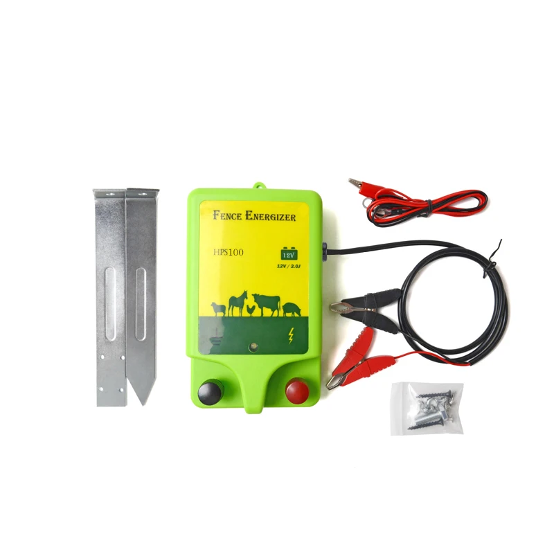 Waterproof 12V battery powered low impedance electric fence charger