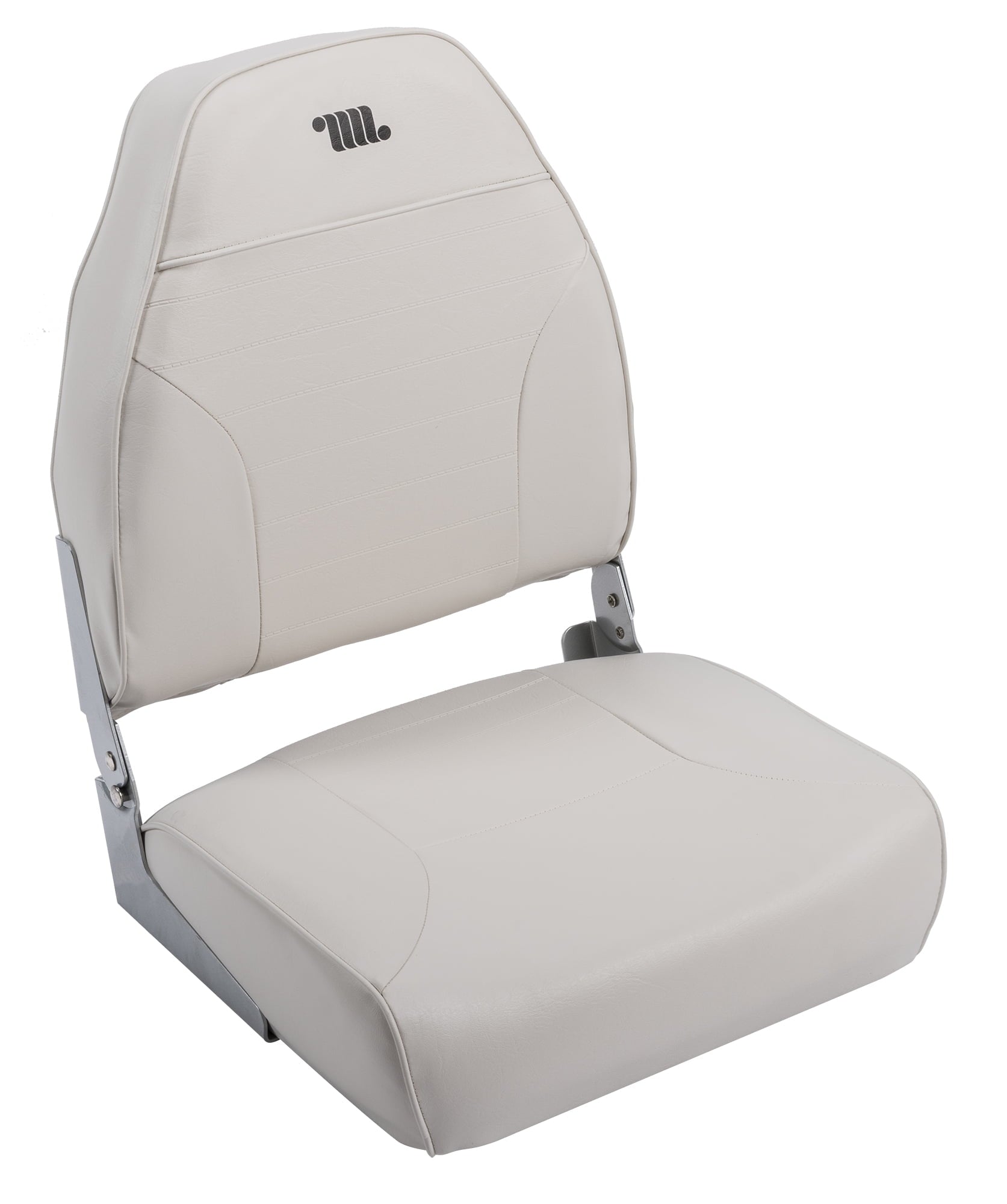 Wise 8WD588PLS-710 Standard High Back Boat Seat， White and Gray