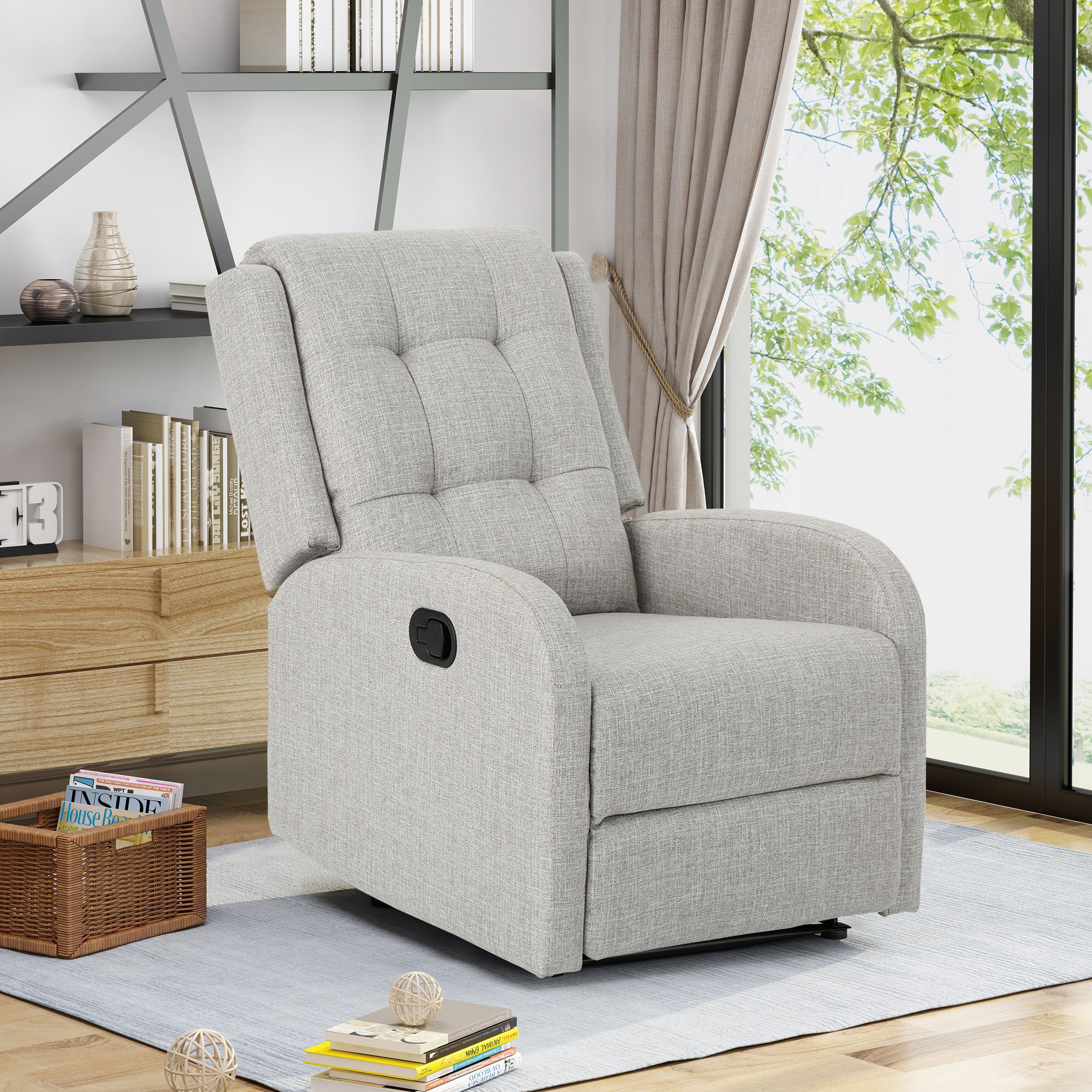 Smith Traditional Upholstered Recliner