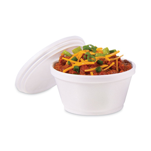 Dart Foam Container， 8 oz， White， 1，000/Carton (8SJ20)