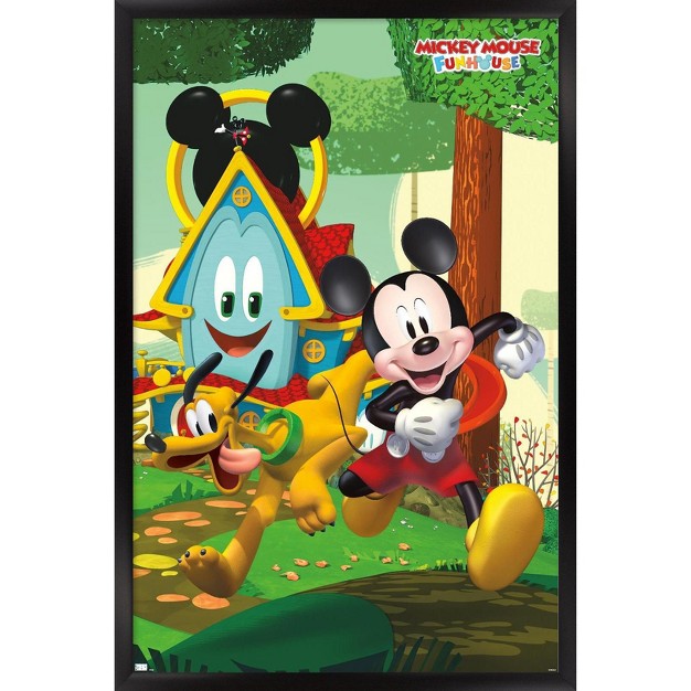 Trends International Disney Mickey Mouse Funhouse Teaser Framed Wall Poster Prints