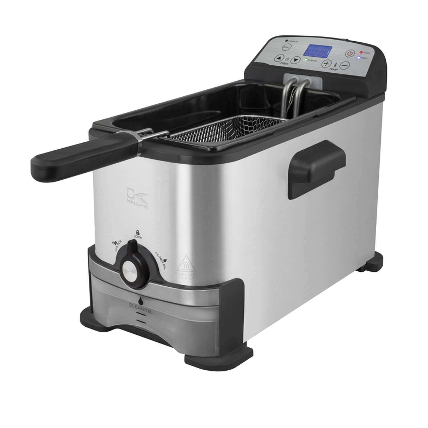 Kalorik Silver 3.2 qt Programmable Deep Fryer