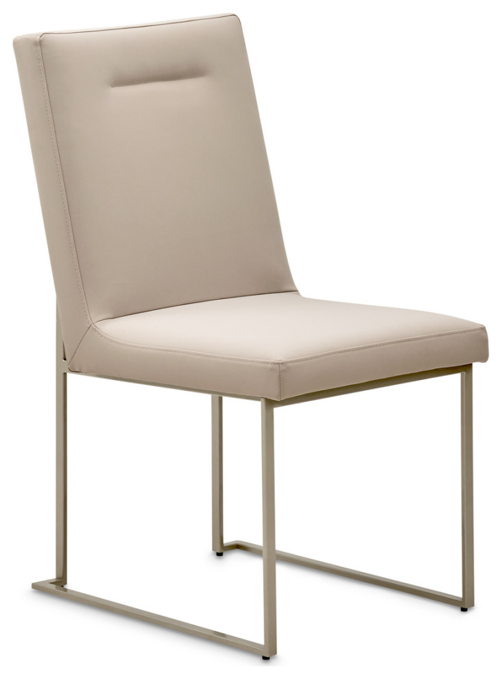 Marin Dining Side Chair  Set of 2   Greige   Contemporary   Dining Chairs   by Michael Amini  Houzz