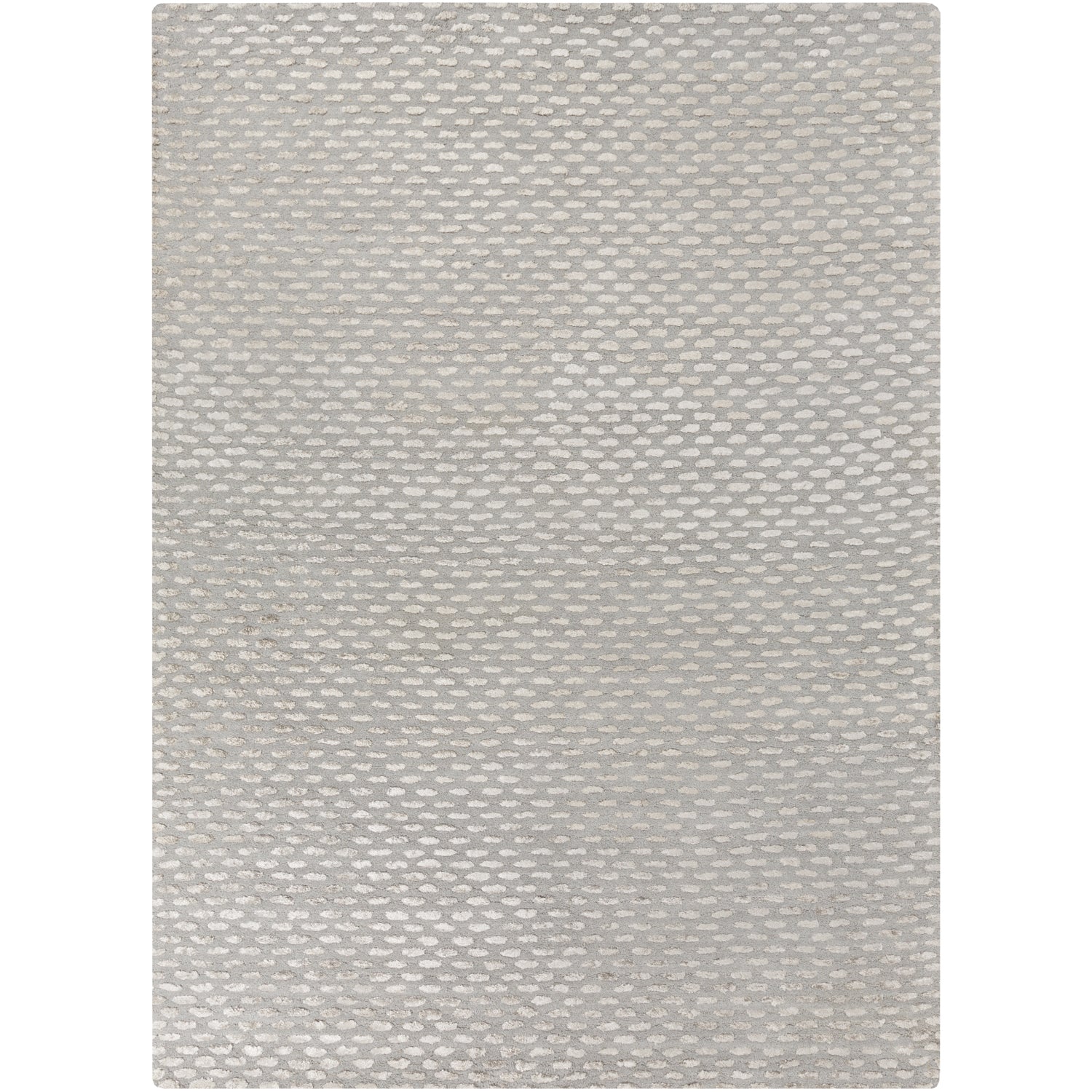 Atlantis Collection New Zealand Wool Area Rug in Dove Grey