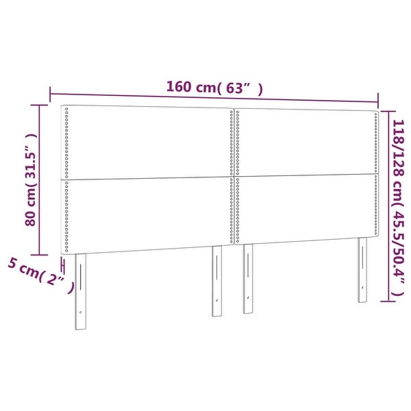 vidaXL Headboard Light Gray 39.4