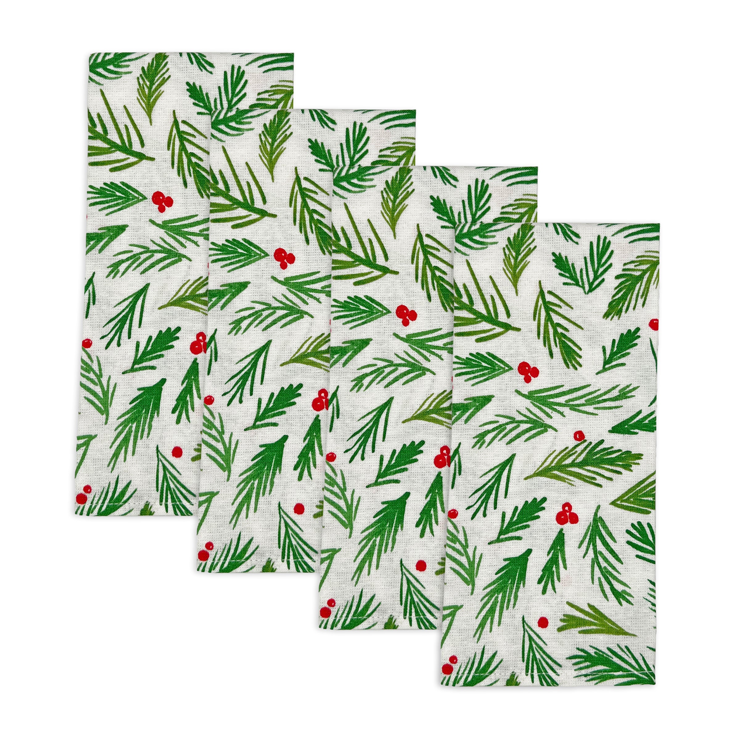 Bayberry Merry & Bright Dinner Napkins, Set of 4