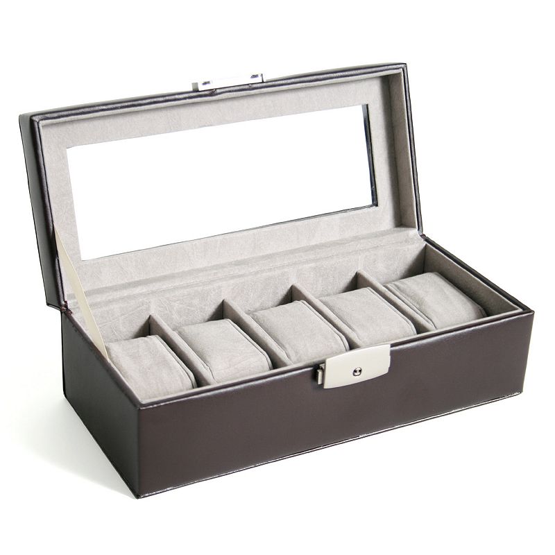 Royce Leather 5-Slot Watch Box