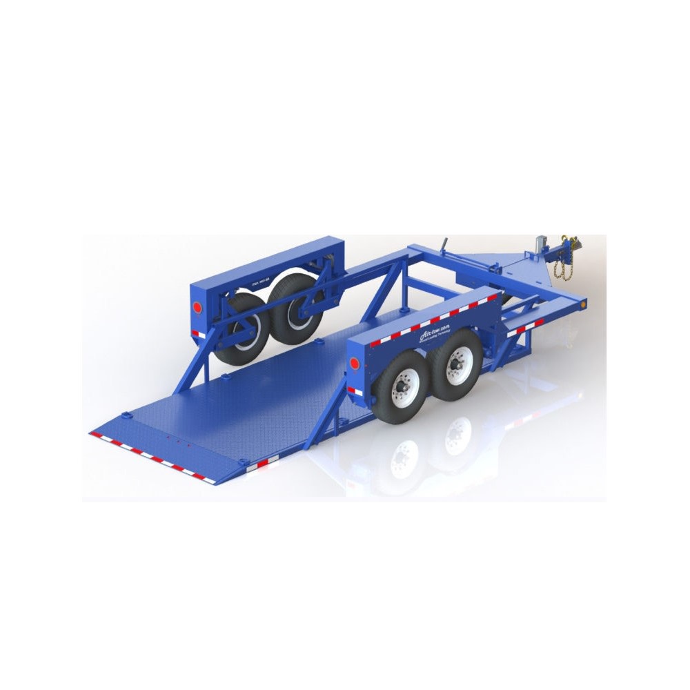 Air-Tow 16and#8242; Hydraulic Drop Deck Tandem Axle Flatbed Trailer ;