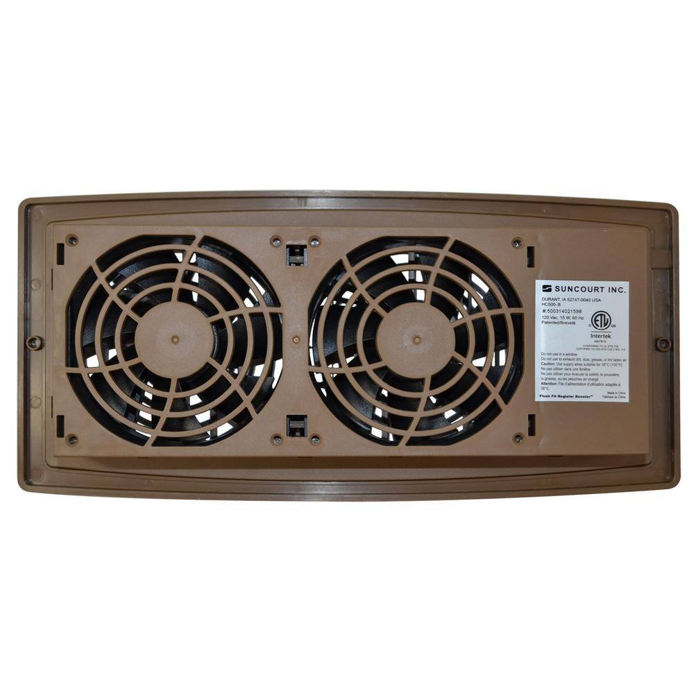 Suncourt Flush Fit Smart Register Booster Fan - Brown HC500-B