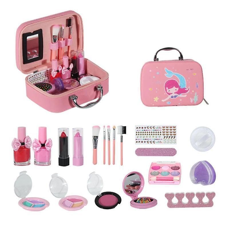 Make-up Toy Box Girls Birthday Gifts Set Open Suitcase