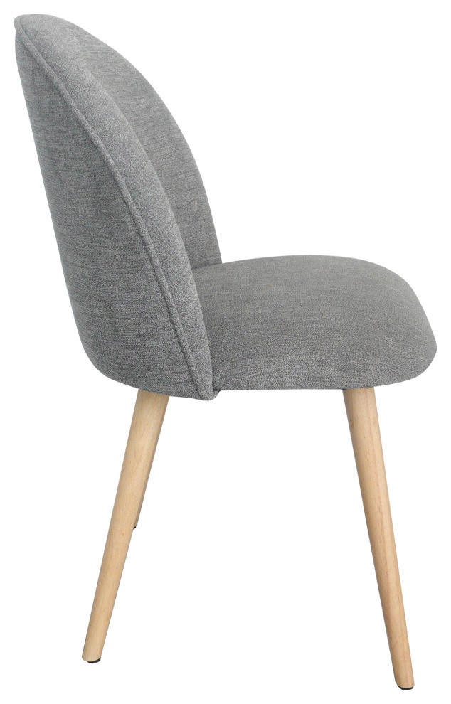 20 Inch Dining Chair Grey (Set Of 2) Grey Contemporary   Midcentury   Dining Chairs   by Sideboards and Things  Houzz