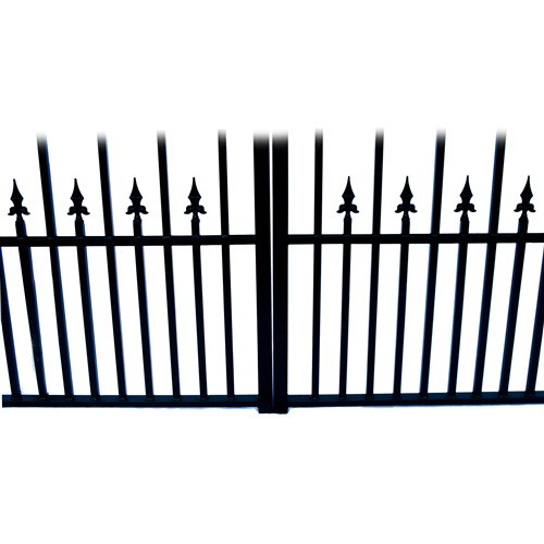 ALEKO DG18PRAD AP Steel Dual Swing Driveway Gate  ...