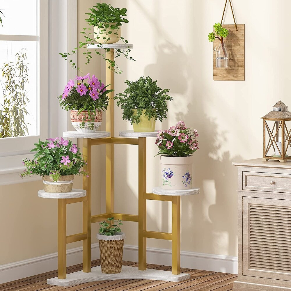 Corner Plant Stand Indoor  6 Tiered Plant Shelf Flower Stand