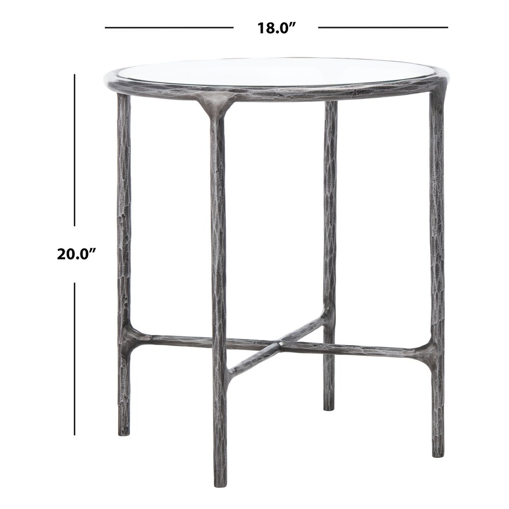 SAFAVIEH Couture Jessa Forged Metal Round End Table   18\