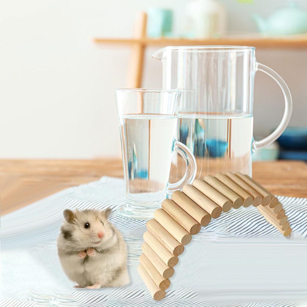 Hamster Wood Bridge Ladder Climb Budgie Parakeet Budgie Parrot .5x30cm