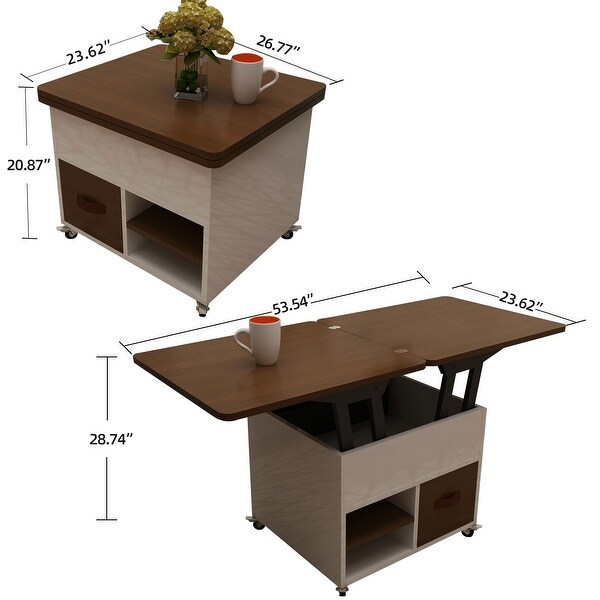 JASIWAY Modern Lift Top Coffee Table with Storage