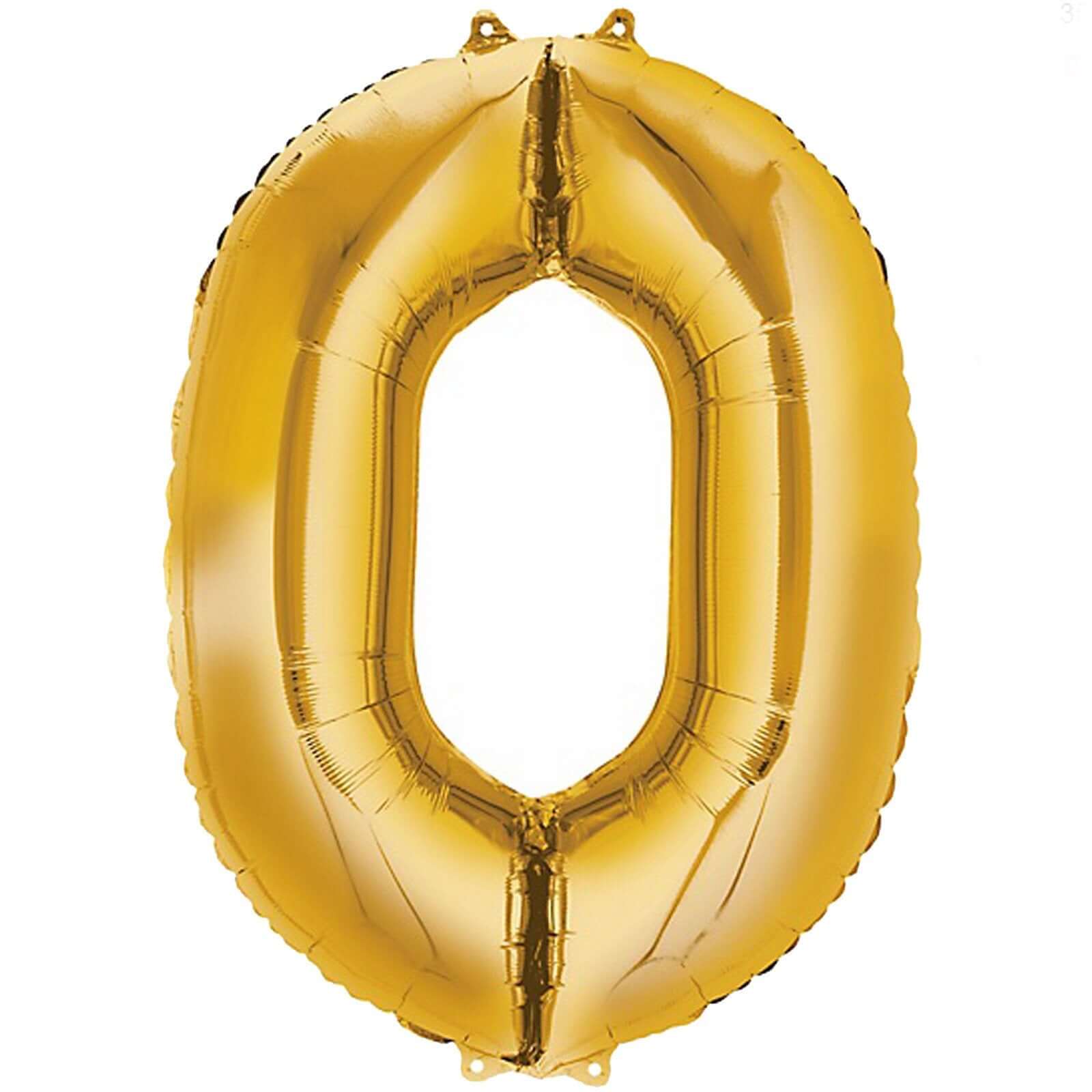 Shiny Metallic Gold Mylar Foil Helium/Air Number and Letter Balloons 40