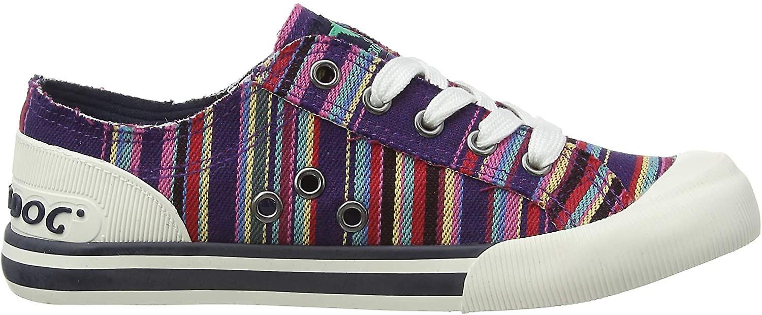 Rocket Dog Jazzin Aloe Navy Multi Womens Canvas Trainers