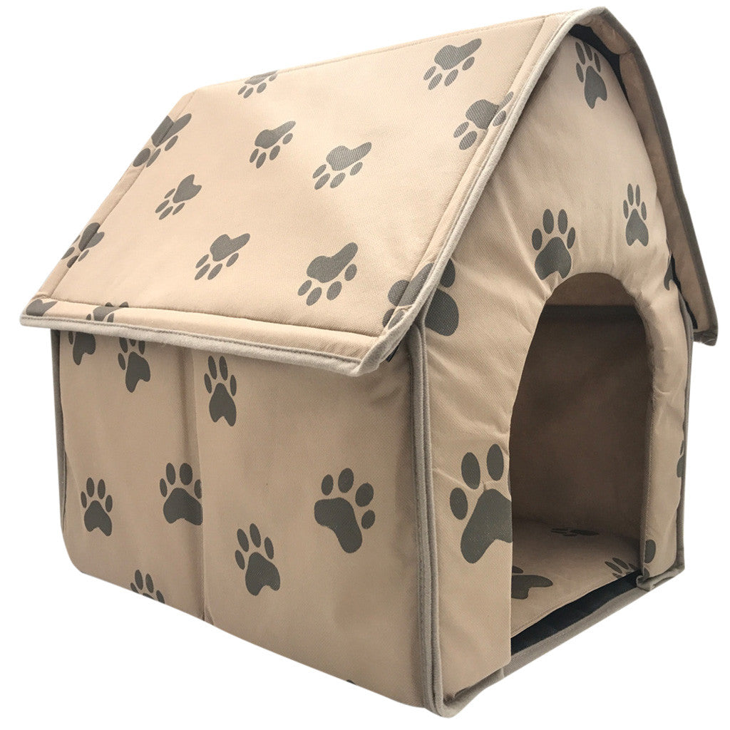 Foldable Dog House Small Footprint Pet Bed Tent Cat Kennel Indoor Portable Trave