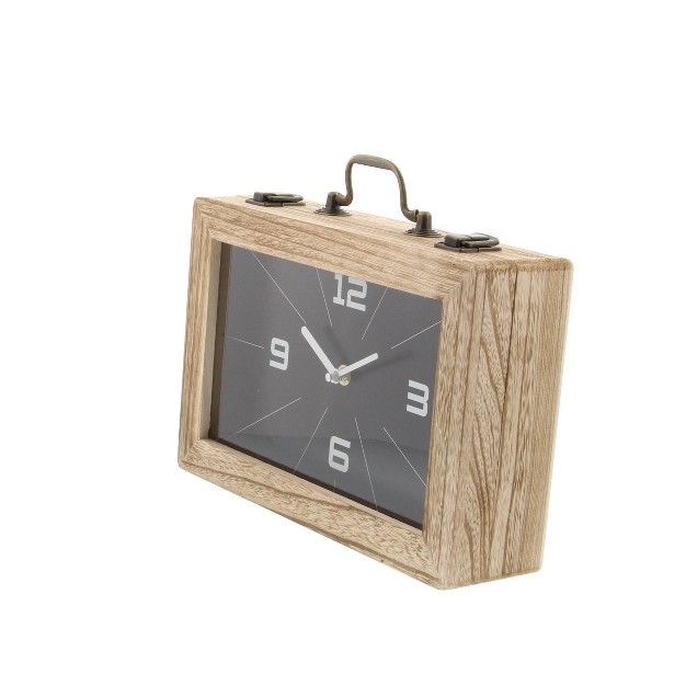 Wooden Encased Clock Black Olivia amp May