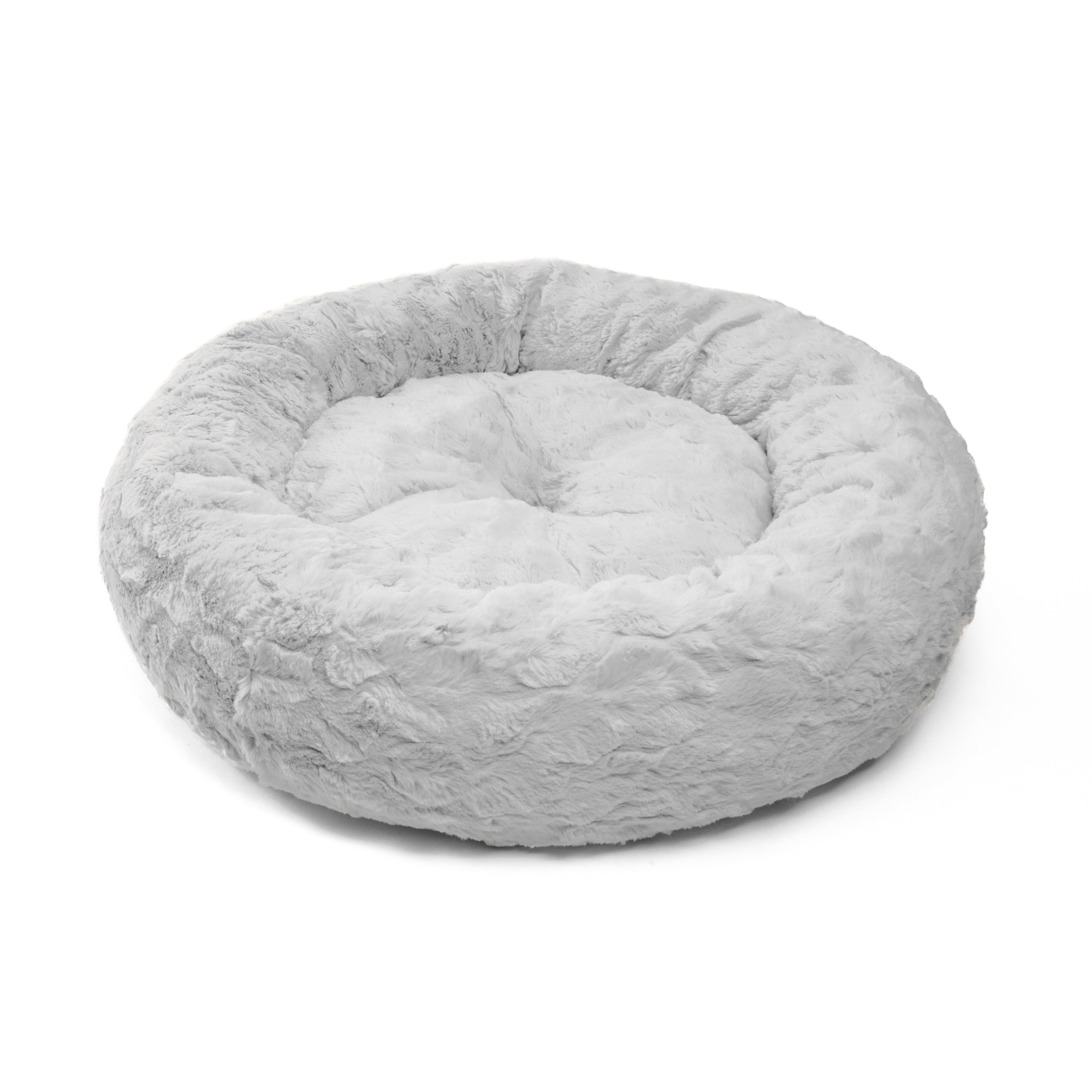 Best Friends by Sheri Donut Cuddler Lux Faux Fur Pet Dog Bed, 23