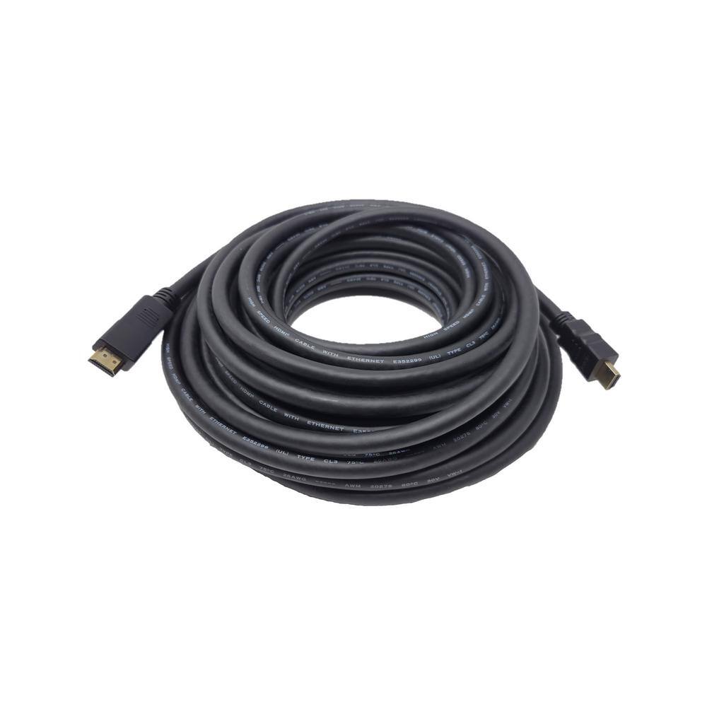 Micro Connectors Inc 50 ft. High-Speed 4K HDMI 1.4 CL3 In-Wall Rated Active Cable H2-50MAMA-AC