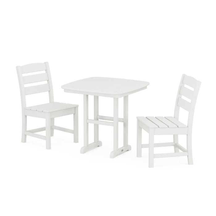 Polywood Lakeside Side Chair 3-Piece Dining Set in Vintage Finish PWS1213-1-V