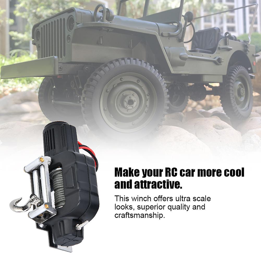 1/10 Rc Crawler Car Winch Remote Controller Receiver For Scx10 D90 D110 Tf2 For Trx4black