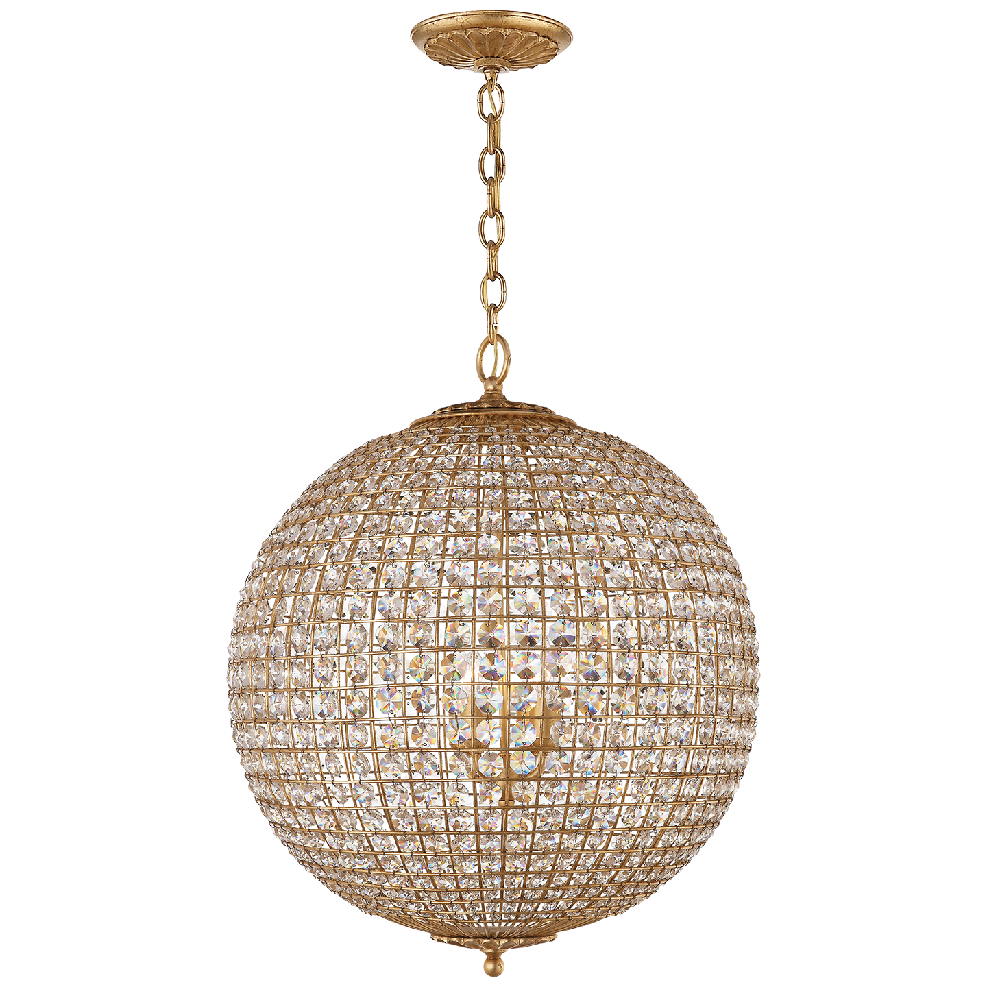 Renwick Large Sphere Chandelier in Various Colors