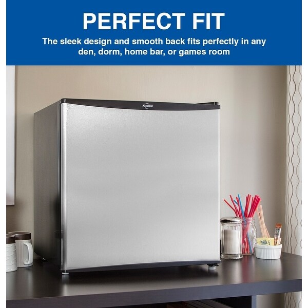 1.6 Cubic Foot (44 Liters) Stainless Steel Personal Refrigerator