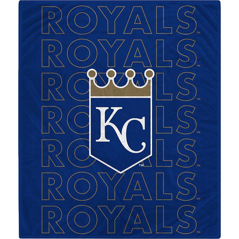 Kansas City Royals 60 x 70 Echo Wordmark Plush Blanket