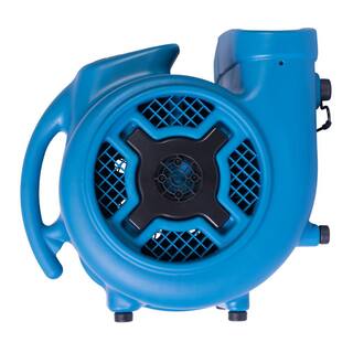 XPOWER 1 HP 3600 CFM 3-Speed Air Mover Carpet Dryer Floor Fan Blower P-830-Blue