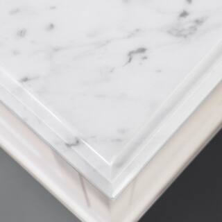 Home Decorators Collection Sonoma 36 in. W x 22 in. D x 34.50 in. H Bath Vanity in Off White with Carrara Marble Top Sonoma 36OW