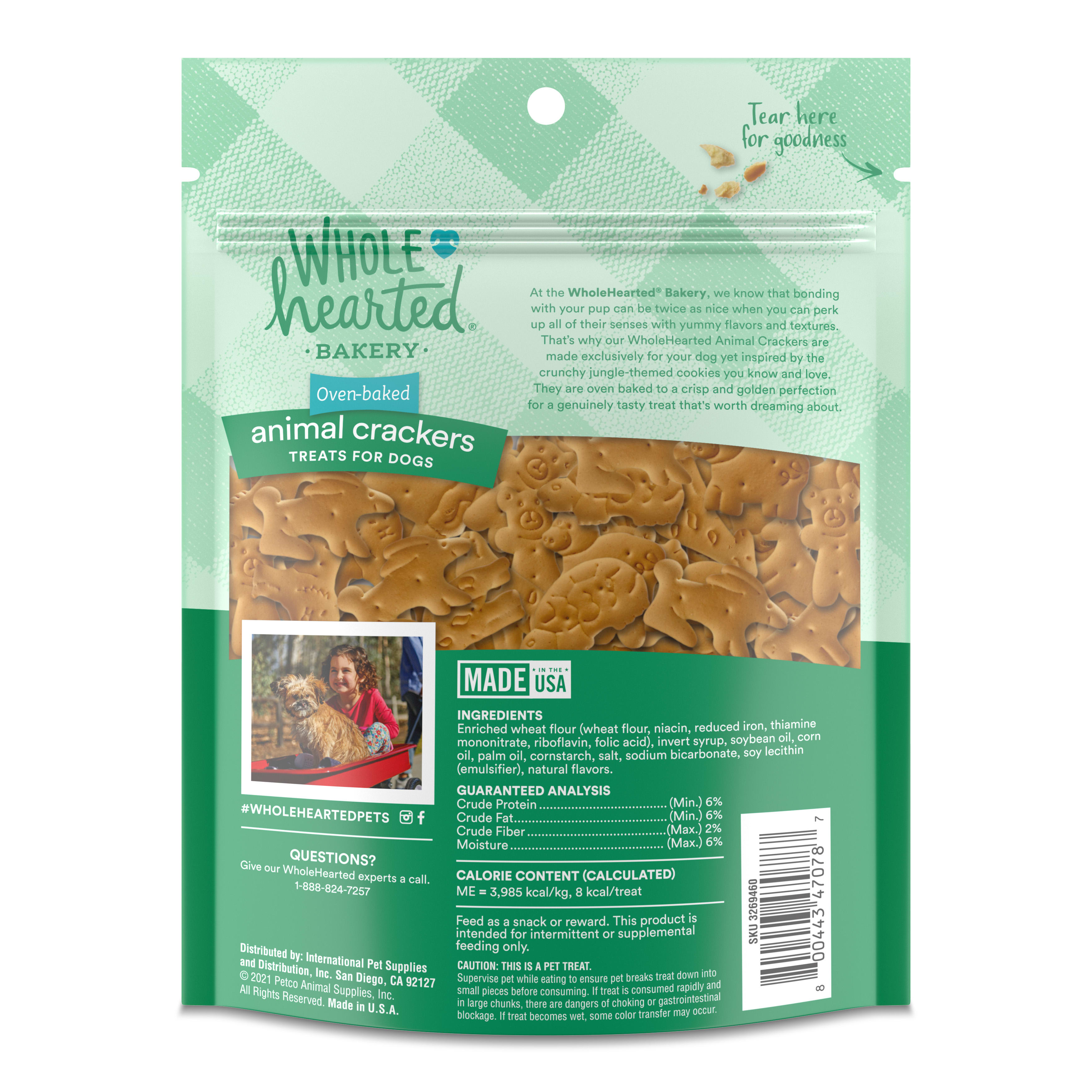 WholeHearted Animal Crackers Treats for Dogs， 6 oz.