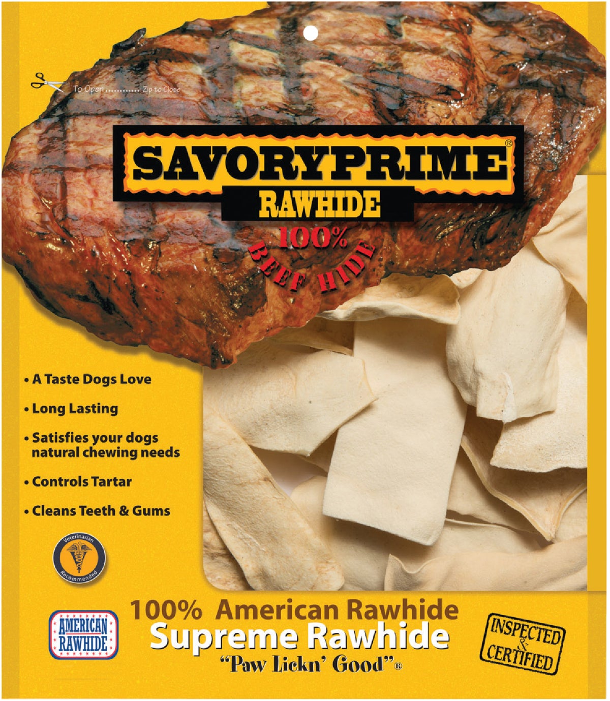 Savory Prime Rawhide Chew Chips 1 Lb.