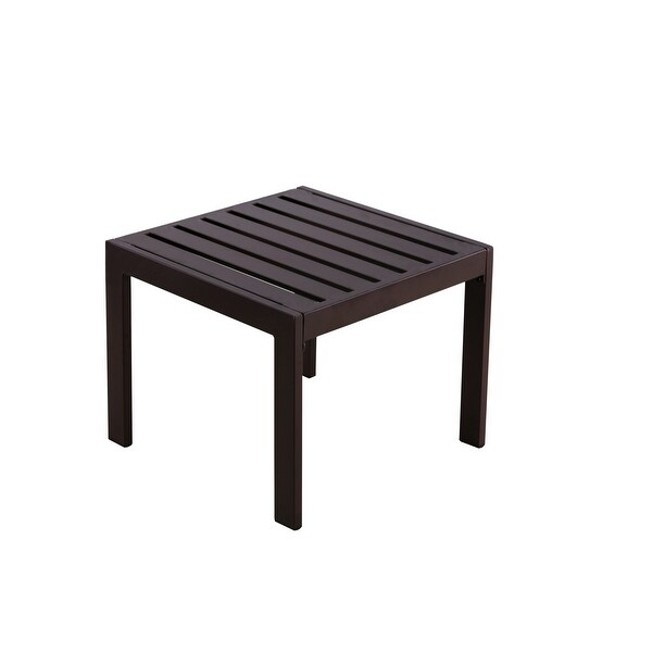 Serta Catalina Outdoor Side Table with Bronze Metal Frame Finish