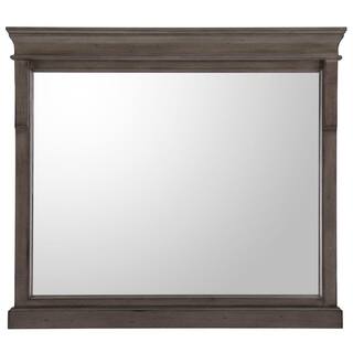 Home Decorators Collection 36 in. W x 32 in. H Framed Rectangular Bathroom Vanity Mirror in Distressed Grey NADGM3632