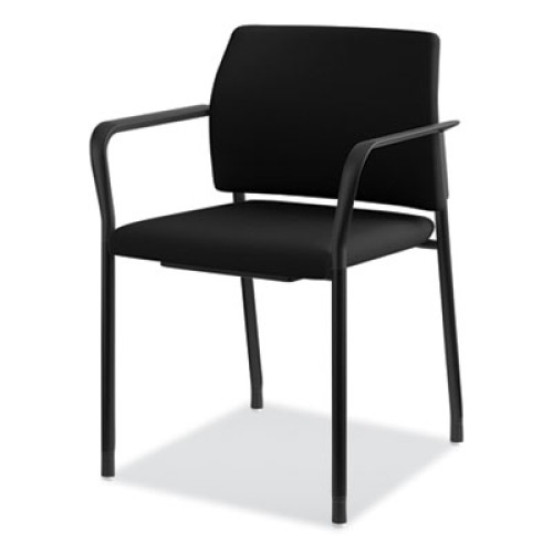 HON Accommodate Series Guest Chair， 23.25 x 21 x 32， Black Seat/Black Back， Black Base， 2/Carton (SGS6FBCU10B)