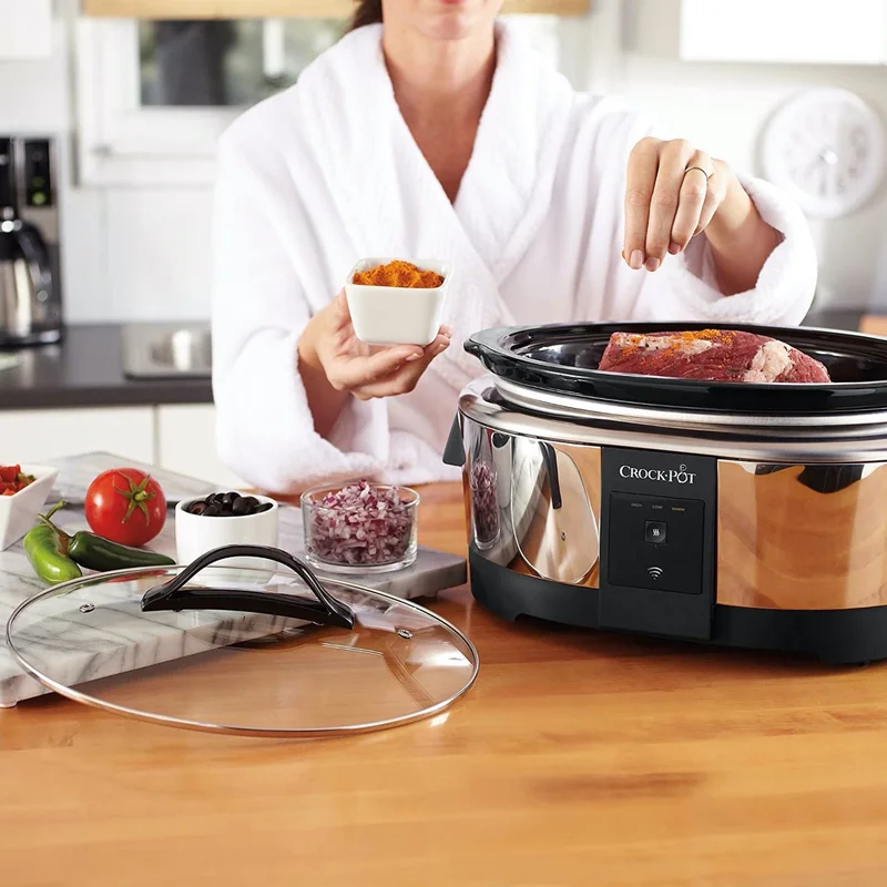 Crock-Pot 2139005 6 Qt. Connected Slow Cooker， Works with Alexa