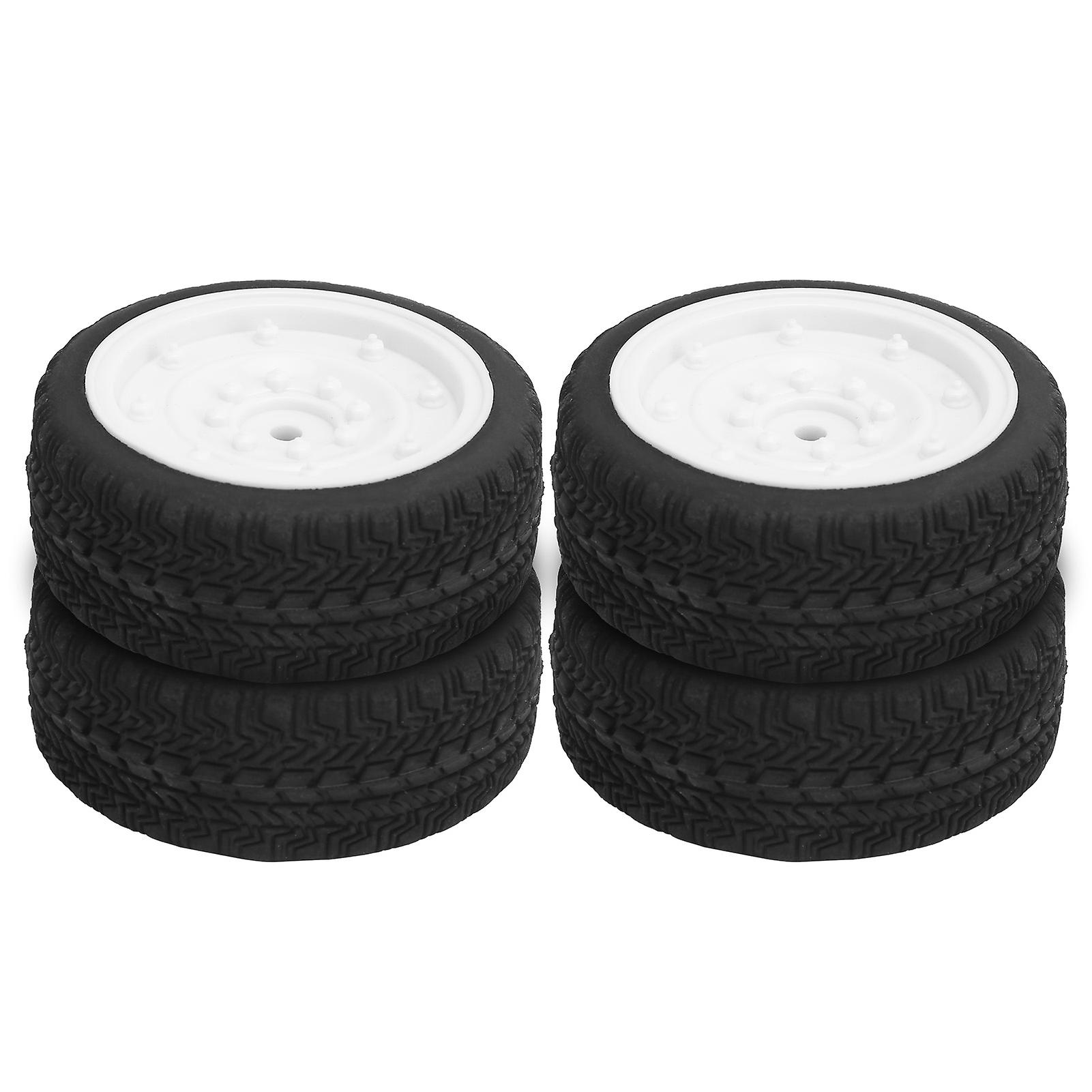 4pcs 65mm Rc Rubber Tire Remote Control Car Accessory Fit For Wpl D12 1/10 (013w)