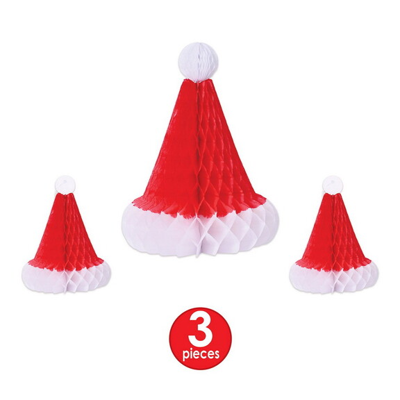 Beistle 20263 Tissue Santa Hats  2 5  188   1 11...