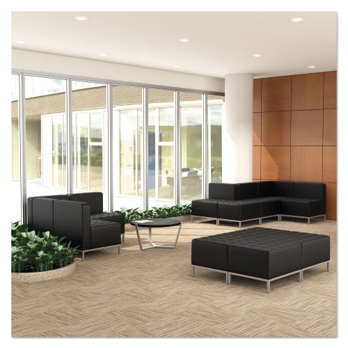 Alera QUB Series Corner Sectional， 26.38w x 26.38d x 30.5h， Black (QB8016)