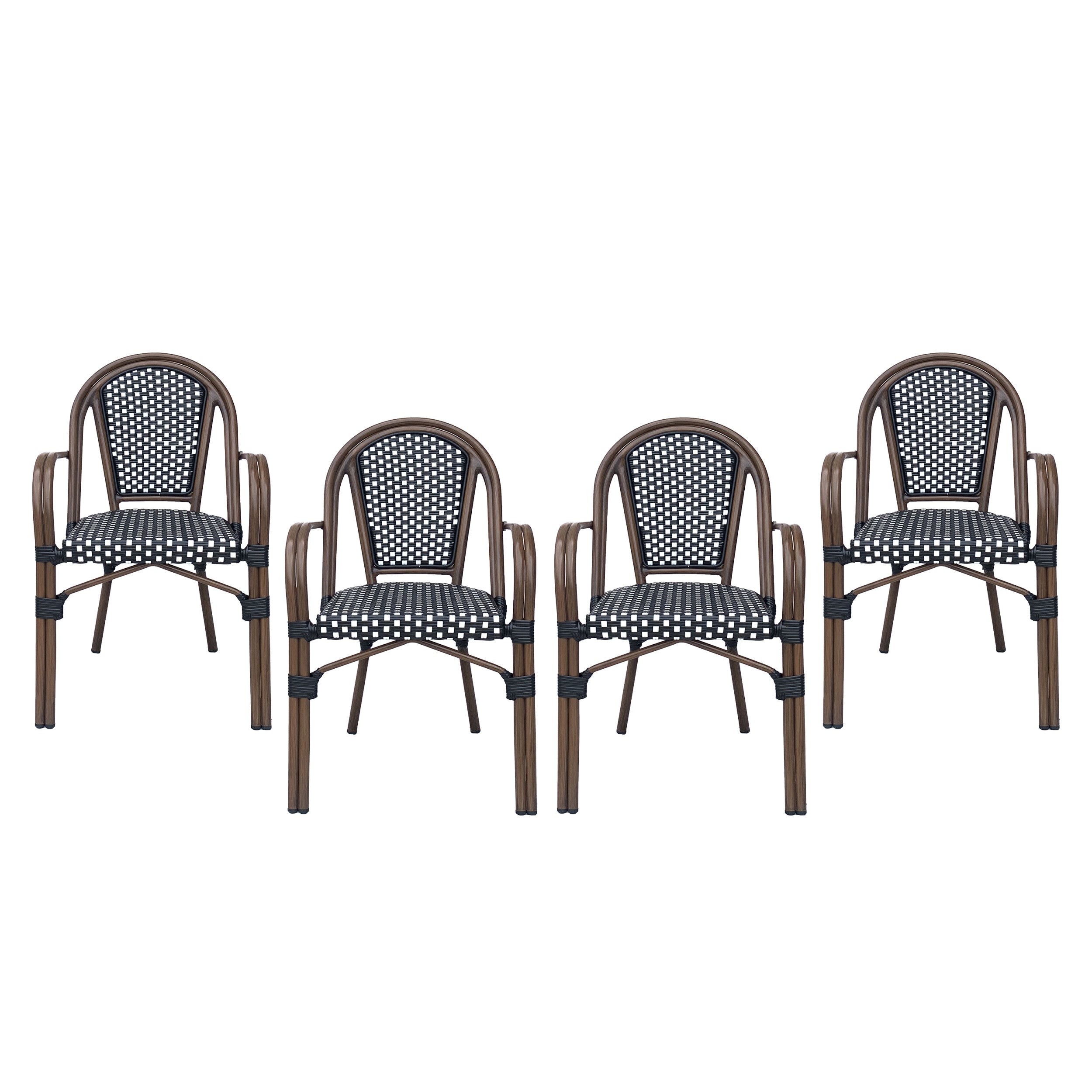 Symonds Outdoor French Bistro Chairs, Set of 4