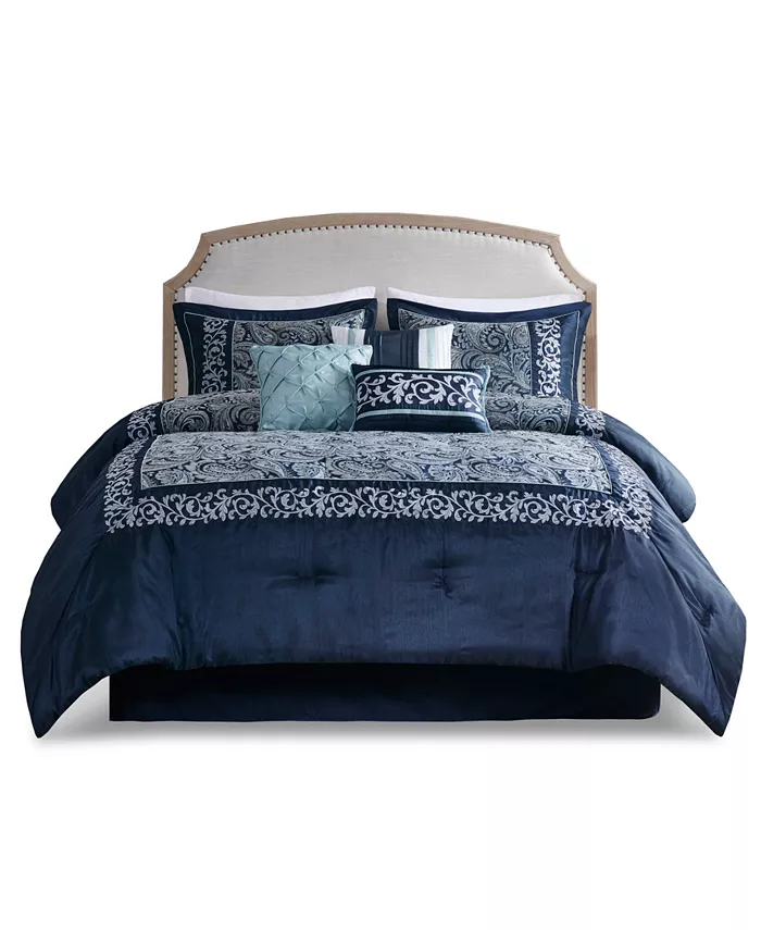 Madison Park Whitney Jacquard 7-Pc. Comforter Set， Queen