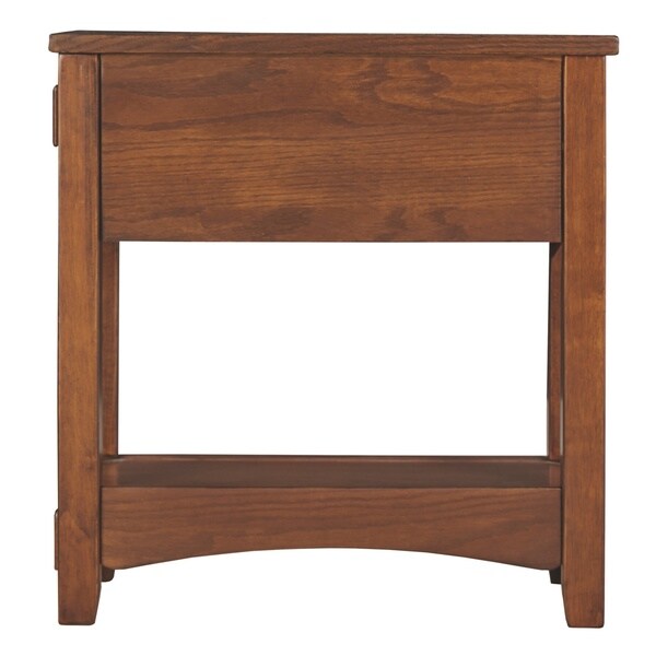 Signature Design by Ashley Breegin Brown Finish Wood Chairside End Table