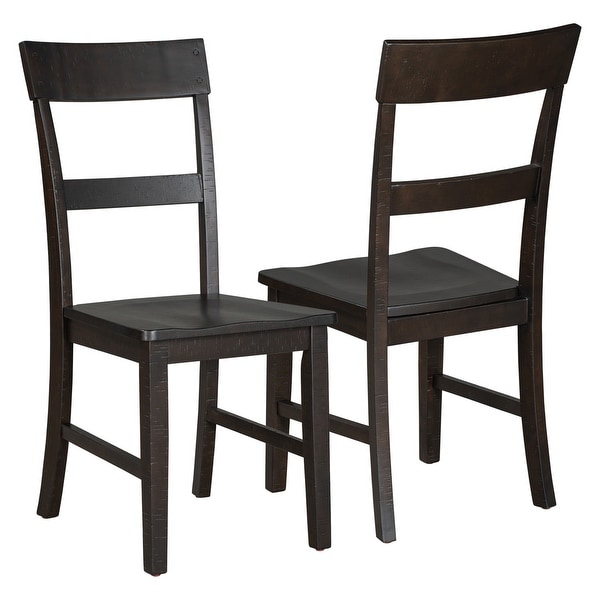 Dining Chairs with Ergonomic Design， Kitchen Solid Wood Chair Set of 6